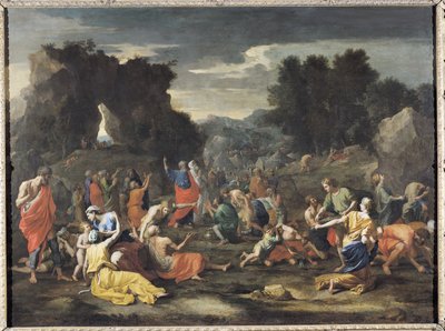 The Gathering of Manna by Nicolas Poussin